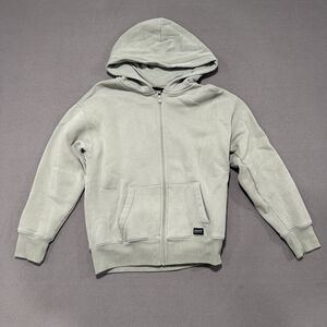 Hollister Oversized Fit Fleece Hoodie, Light Gray Extra Small